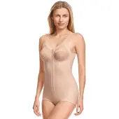 Susa Body "Einteiler ohne Bügel Einteiler ohne Bügel mit hohem Rücken", Damen, Gr. 100, Cup D, beige (elfenbein), Basic, Bodys Body