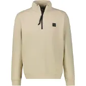 Lerros Struktur-Troyer in Großen Größen - Foam White - 3XL