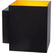 Lucide Wandleuchte Xera, schwarz, 10 cm, Up-/Downlight, Aluminium