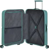 American Tourister Airconic 128187-A644, Koffer, Harte Schale, Türkis, Medium, 4 Rad/Räder, TSA-Kombinationsschloss