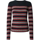 Pepe Jeans für Damen. PL7000006 Clarisse Pullover navy (S), Lässig, Viskose, Marine