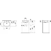 Laufen H8163007161121 Aufsatz-HWB INO 450x410x145