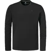 Schöffel Funktionsshirt SCHÖFFEL "CIRC Longsleeve Style Smue MNS", Herren, Gr. 50, schwarz (9990, schwarz), Oberstoff: 100% Polyester, Rundhals, Shirts Funktionsshirt