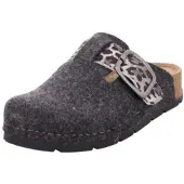 Rohde Hausschuhe Soave 6012 Damen Anthracite-Schuhgröße 37