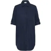 Kaffe Langarm-Hemd KAellen Loose fit navy