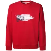 Pepe Jeans für Herren. PM5800026 Sweatshirt Trey rot (XXL), Lässig, Baumwolle