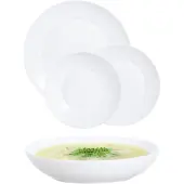 MÄSER Luminarc Apy Geschirrset, mikrowellengeeignet, stapelbar, Opal, weiß