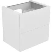 Keuco EDITION 11 Waschtischunterschrank, 2 Frontauszüge, mit LED-Innenbeleuchtung, 700x700x535mm, 31342280100, Korpus/Front: Cashmere Lack Seidenmatt / Cashmere Glas satiniert