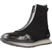 Hispanitas für Damen. HI254354 Leder-Stiefeletten Sport Kansas schwarz (40), 3 bis 5 cm, Reißverschluss, Lässig
