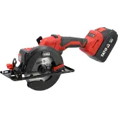 YATO Akku-Handkreissäge bürstenlos 18 V 140 mm 2x4,0 Ah