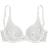 LASCANA Bügel-BH "Gabriella" mit hauchzarter Stickerei, transparente Unterwäsche