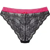 Vivance Tanga aus elastischer Spitze mit modischen Kontrastfarben