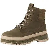 Tamaris Damen Schnürboots Grün Rauleder Größe: 41