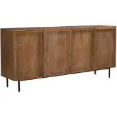 LivingFurn - Sideboard Elan - 180x75x40 cm - Mangoholz