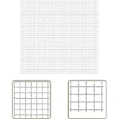 The Living Store Wellengitter Edelstahl 100x85 cm 31x31x3 mm
