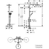 Hansgrohe 28823700 Showerpipe Raindance Select S 240
