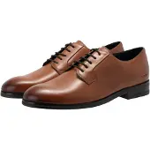 JOOP! Schnürschuh JOOP "pero kleitos lace up yc5", Herren, Gr. 43, Rindsleder, braun (cognac), Schuhe Schnürschuh