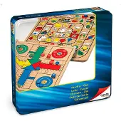 Cayro - Metallkasten Parchis und Oca - Traditionelles Spiel - Brettspiel - Entwicklung kognitiver Fähigkeiten - Brettspiel (752), One Size