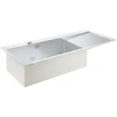 GROHE K1000 80-S, Bündiges Waschbecken, Rechteckig, Edelstahl, Edelstahl, 1 Becken, Rechteckig