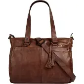 Spikes & Sparrow Shopper , Damen, Gr. B/H/T: 41cm x 30cm x 12cm onesize, braun (cognac), Leder, Taschen Shopper, echt Leder
