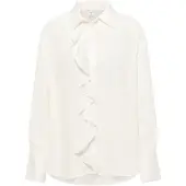Eterna Hemdbluse "OVERSIZE FIT", Damen, Gr. 40, off, weiß, 100% Viskose, Blusen Hemdbluse, EASY IRON (bügelleicht)