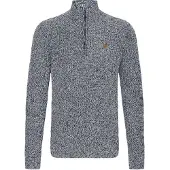 !Solid Troyer SOLID "Troyer SDRicardo", Herren, Gr. L, blau (insignia blau melange), Obermaterial: 70% Baumwolle CO recyc.. 30% Polyester Pol. recyc.., Pullover Troyer