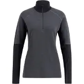Lundhags Prime Merino Half Zip W charcoal/black (001) M