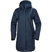Helly Hansen Wintermantel "W MOSS RAIN COAT", Damen, Gr. XS, blau (navy), Obermaterial: 100% Polyurethan, lang, Mäntel Wintermantel