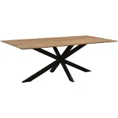 LivingFurn - Esstisch Oslo - Acasia Wood - 220 cm - Braun