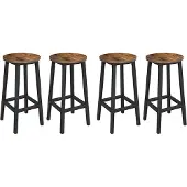 Vasagle Barhocker Barstühle (Set, 4 St., 4er), bis 100kg belastbar