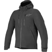 Alpinestars Domino Tech Motorrad-Hoodie Herren Softshell schwarz, XL