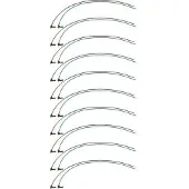 Hager KU9B43GVZ BKE-Spgsabgriff, universZ, 430mm, br/bl, Stecker-verdichtet, 10 Stück