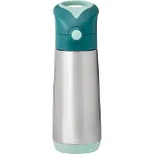 B.Box Insulated Drink Bottle Thermosflasche mit Strohhalm Emerald Forest 1 St.