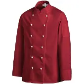 Leiber Kochjacke, langarm, unisex, bordeaux, Bäckerjacke ideal zum Kochen oder Backen, Größe: 50