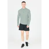 Endurance - Tune V2 Melange Midlayer - Laufshirt Gr M grau/türkis