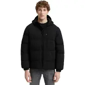 Tom Tailor Denim Herren Lightweight Pufferjacke mit Kapuze