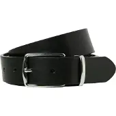 Jack & Jones Ledergürtel "JACPRAGUE LEATHER BELT NOOS", Herren, Gr. 85, schwarz, Leder, unifarben, Gürtel Ledergürtel