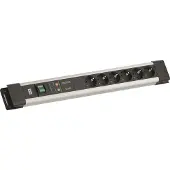 Bachmann CONNECTUS 6xCEE7/3, 1xGVS 1xSchalter 2,0m CEE7/7 Grau