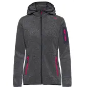 CMP Woman Fleece Jacket FIX Hood antracite (U423) 36