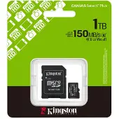 Kingston 1TB microSDXC Canvas Select Plus Gen3 150MB/s A1 Card + Adapter - SD-Karte