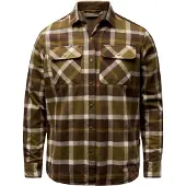 Pinewood Douglas Women Shirt olive green/creme white (773) M