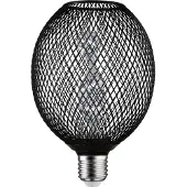 Paulmann LED-Leuchtmittel "Metallic Glow Globe messing Helix, 3,5W 1800K 230V", schwarz, L:16cm Ø:11cm, Leuchtmittel, LED-Leuchtmittel