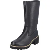 Remonte Stiefel Damen Glattleder Schwarz Größe: 38