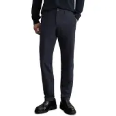 Marc O'Polo Chinohose "Osby", Herren, Gr. 33, Länge 30, blau (schwarz navy), Twill, Obermaterial: 97% Baumwolle, 3% Elasthan, unifarben, lang, Hosen Chinohose, tapered Fit, Bio-Baumwolle