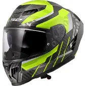 LS2 FF807 Dragon Trax Carbon Helm, carbon/neon-gelb, S (55/56)