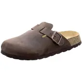 Natural Sense Damen Hausschuhe Clog Leder braun 1152535 , Schuhgröße:40 EU
