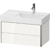 Duravit Waschtischunterbau XSQUARE 397x784x460mm 2 Schubk weiss seidenmatt