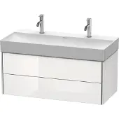Duravit Waschtischunterbau XSQUARE 397x984x460mm basalt matt