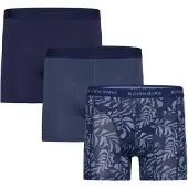 Björn Borg Boxershorts BJÖRN BORG "Boxershort Cotton Stretch Boxer 3P 3er Pack", Herren, Gr. XXL, blau, Obermaterial: 95% Baumwolle CO. 5% Elasthan EL., Unterhosen Boxershorts