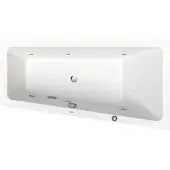 Duravit No.1 Einbau-Whirlwanne, Trapez, 1500x800mm, Jet Protect, 1 Rückenschräge rechts, weiß, 760505000JP1000